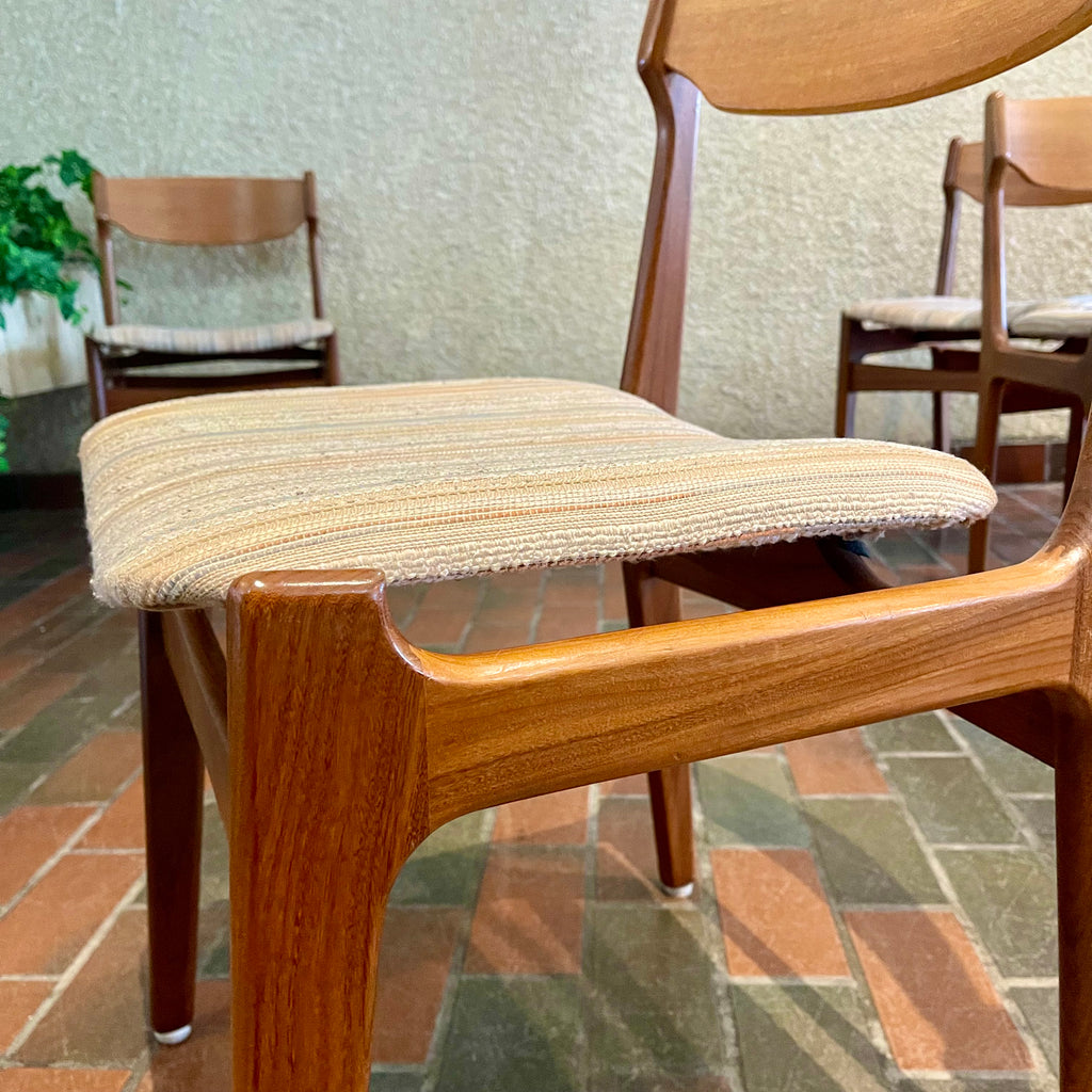 Six Teak Dining Chairs