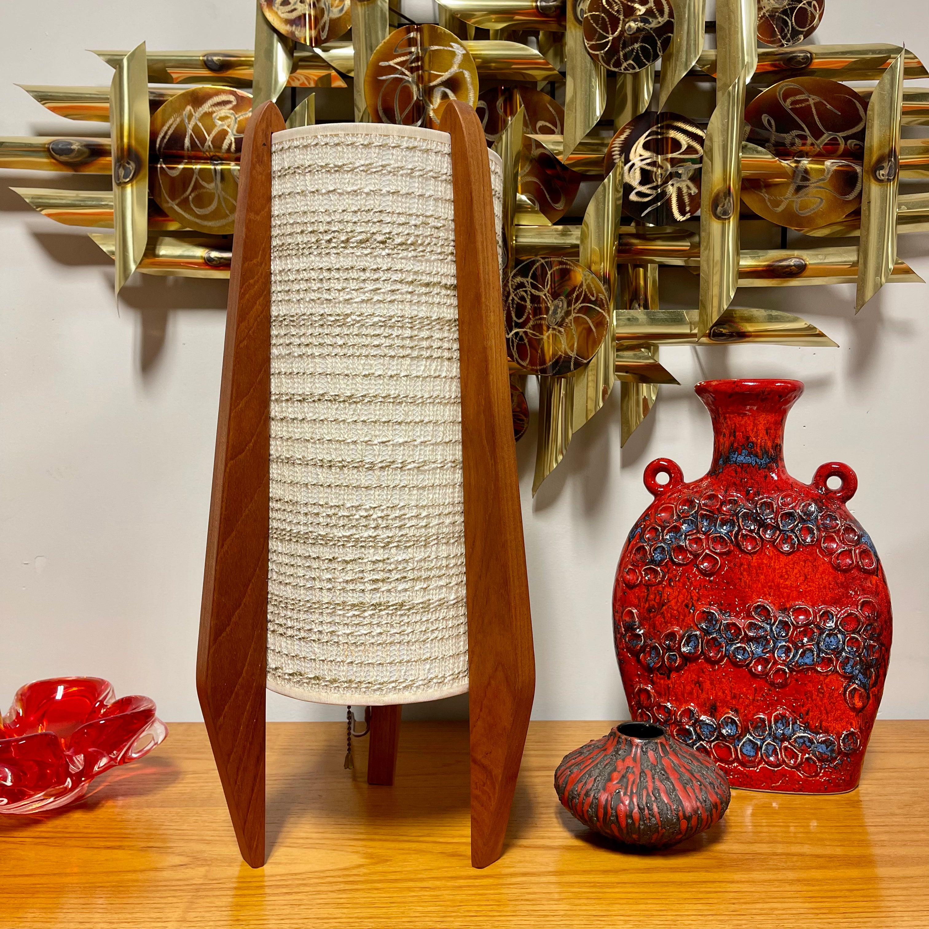 Mid-Century Teak Rocket Table Lamp | Mr. Mansfield Vintage - Mr