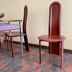 Italian Leather Chairs + Chrome + Leather Table - Mr. Mansfield Vintage