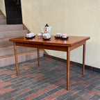 Midcentury Teak Expanding Dining Table