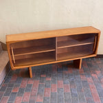 Load image into Gallery viewer, Atomic Style Teak Credenza/Hutch