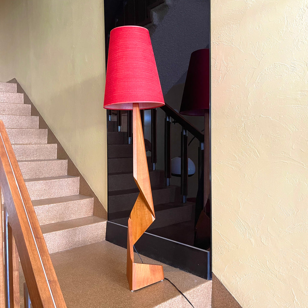 Teak “Zig Zag” Floor Lamp - Mr. Mansfield Vintage