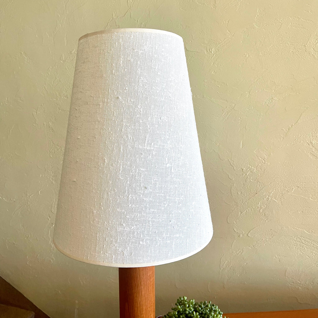 Solid Vintage Teak Table Lamp