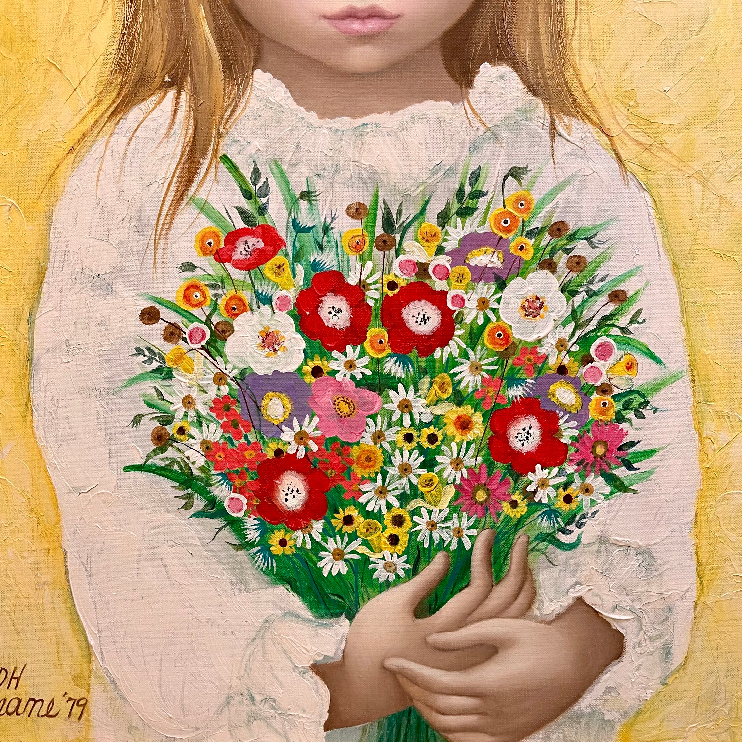 “The Last Bouquet” A painting by Margaret Keane - Mr. Mansfield Vintage