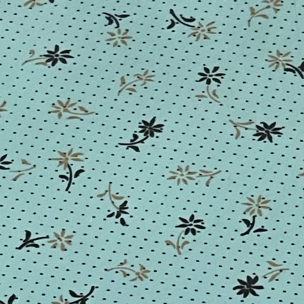 1950s Flower Pattern Turquoise Table + Chair Set - Mr. Mansfield Vintage