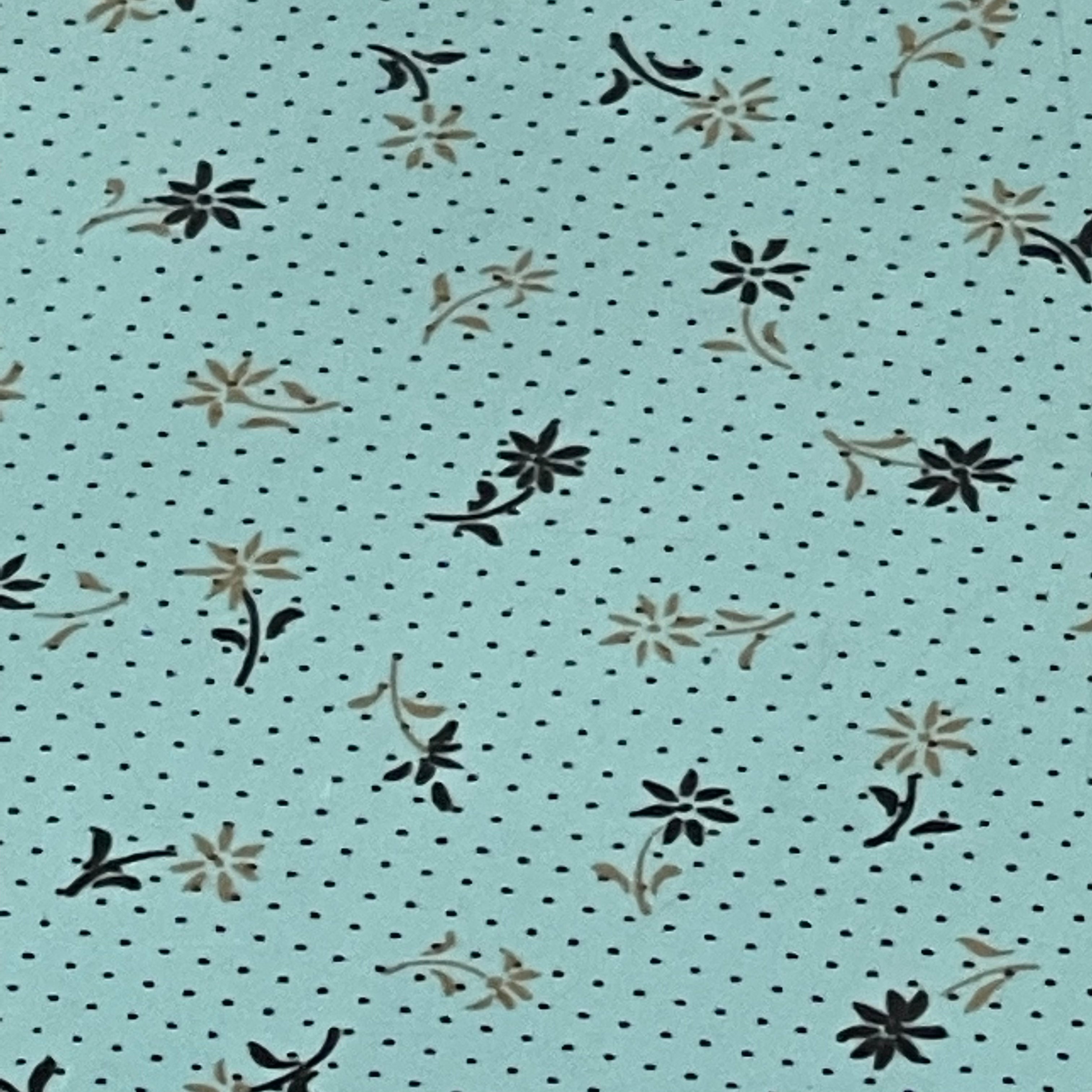 1950s Flower Pattern Turquoise Table + Chair Set - Mr. Mansfield Vintage