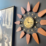 Load image into Gallery viewer, Vintage Starburst Clock