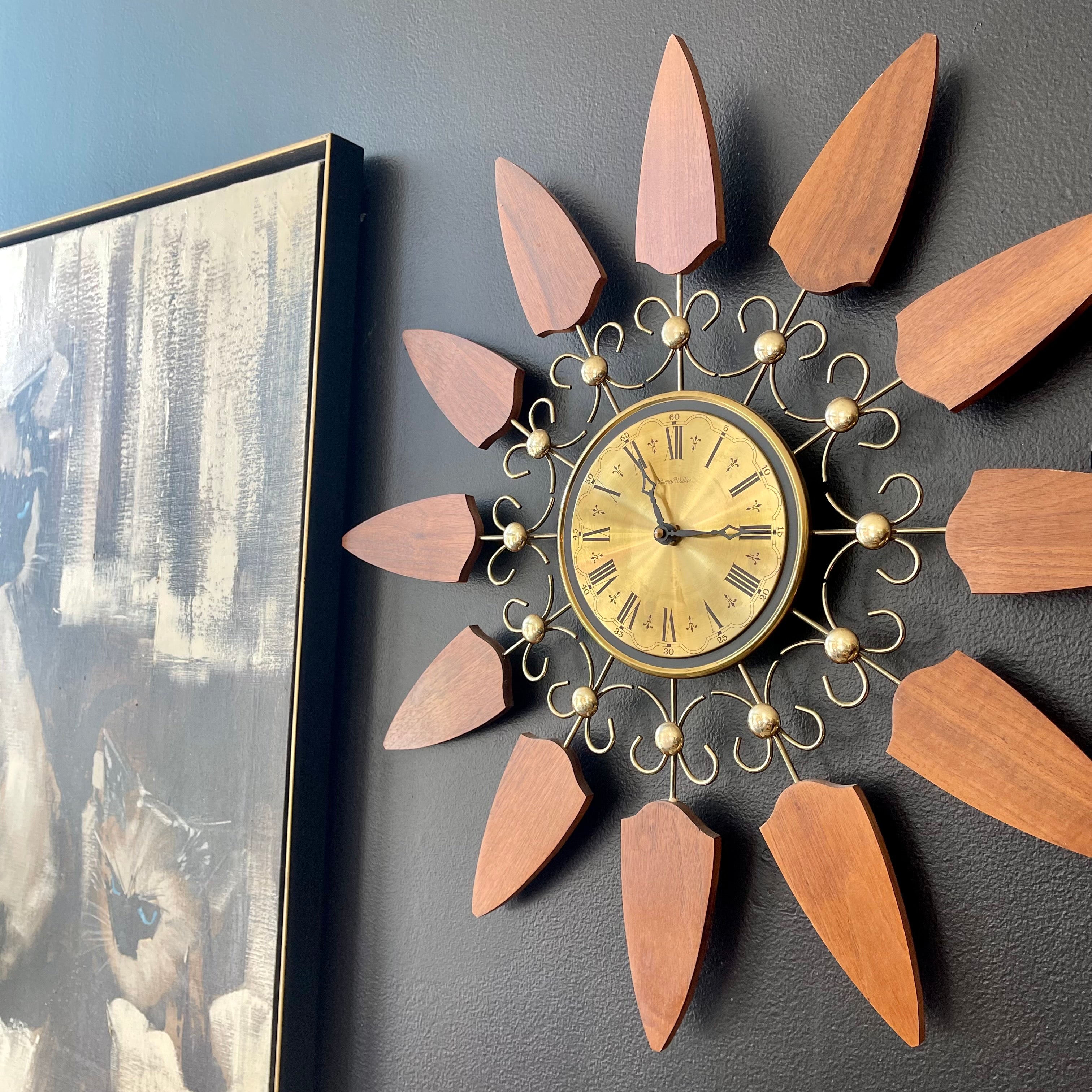 Vintage Starburst Clock