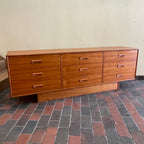 Vintage 9 Drawer Teak Dresser Mr. Mansfield Vintage