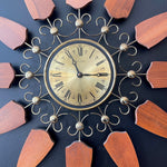 Load image into Gallery viewer, Vintage Starburst Clock