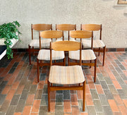 Six Teak Dining Chairs