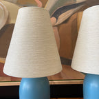 Vintage Robin Egg Blue LOTTE Lamps by Lotte & Gunnar Bostlund