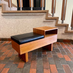 Load image into Gallery viewer, Teak Phone Bench Made in Canada