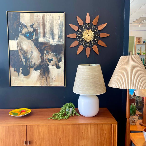 Vintage Starburst Clock