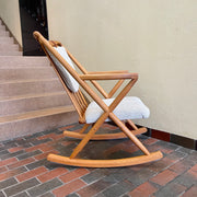Benny Linden Solid Teak Rocking Chair Mansfield Vintage