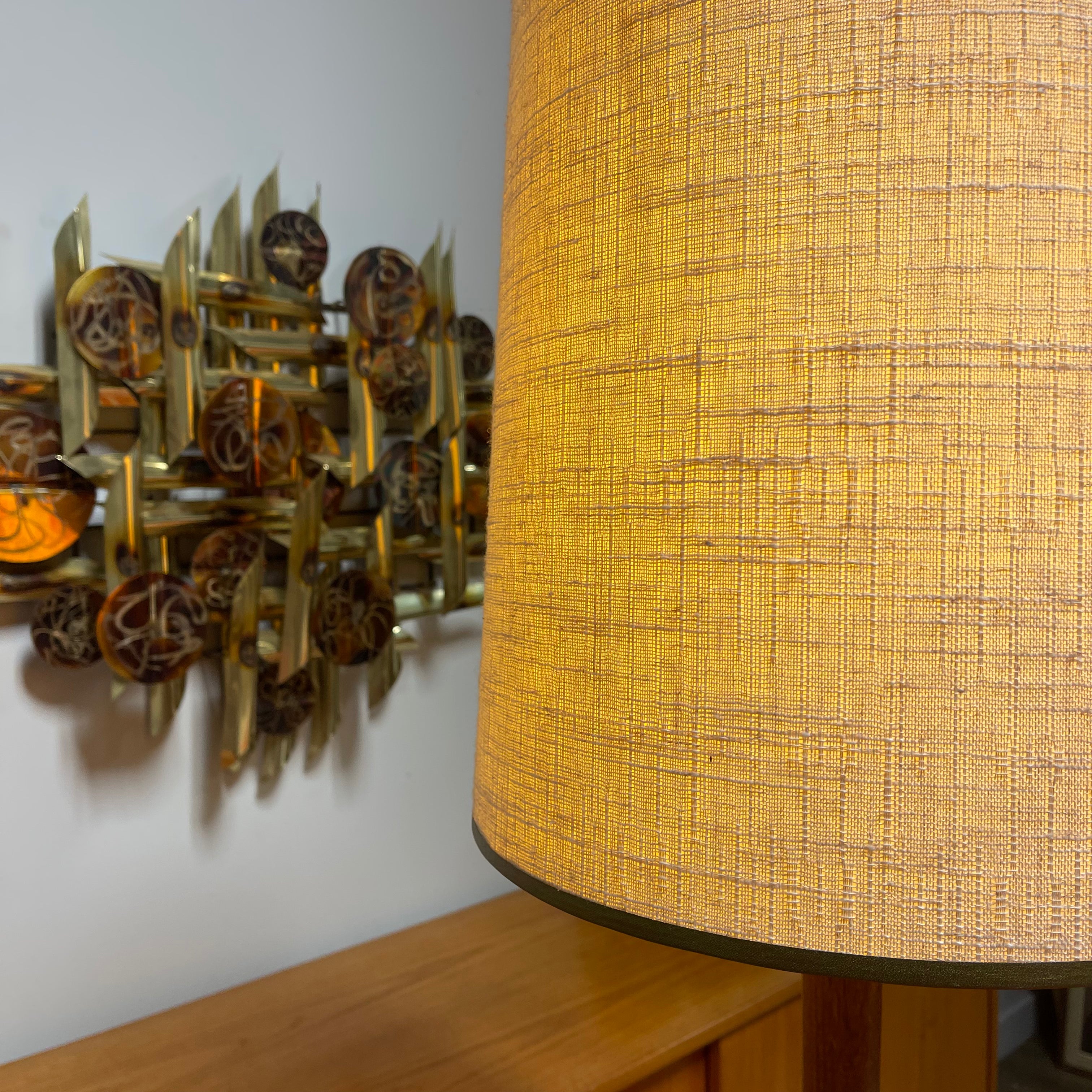 Mid-Century Modern Afrormosia Teak Floor Lamp + Original Shade - Mr. Mansfield Vintage