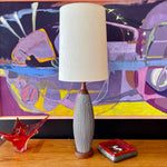 Load image into Gallery viewer, Upsala Ekeby Mid-Century Modern Pottery Table Lamp + Original Shade