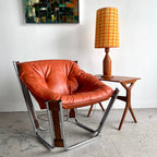 "Sonic" lounge chair by Odd Knutsen for Hjellegjerde, Norway. 