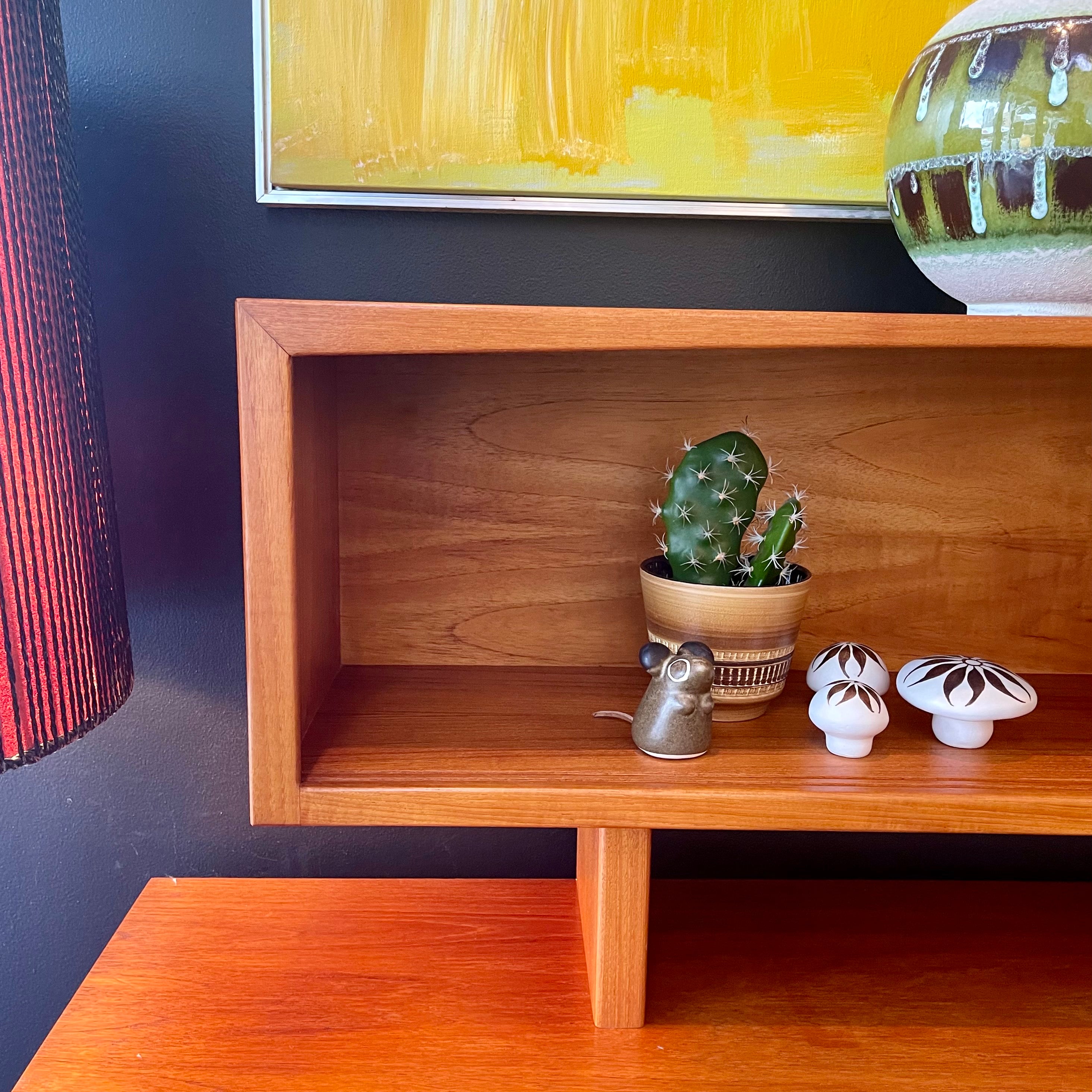Teak Credenza with Hutch - Mr. Mansfield Vintage