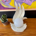 Opalescent VITREX Ceramic 80s DECO Table Lamp Mr. Mansfield Vintage
