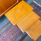 Midcentury Teak Nesting Tables Made in Denmark - Mr. Mansfield Vintage