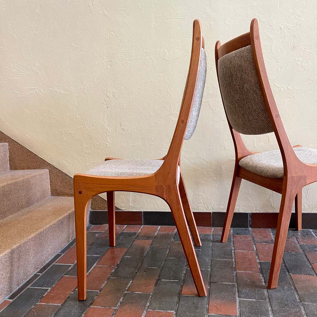 Mid-Century Teak Dining Chairs by R. Huber & Co Mr. Mansfield Vintage