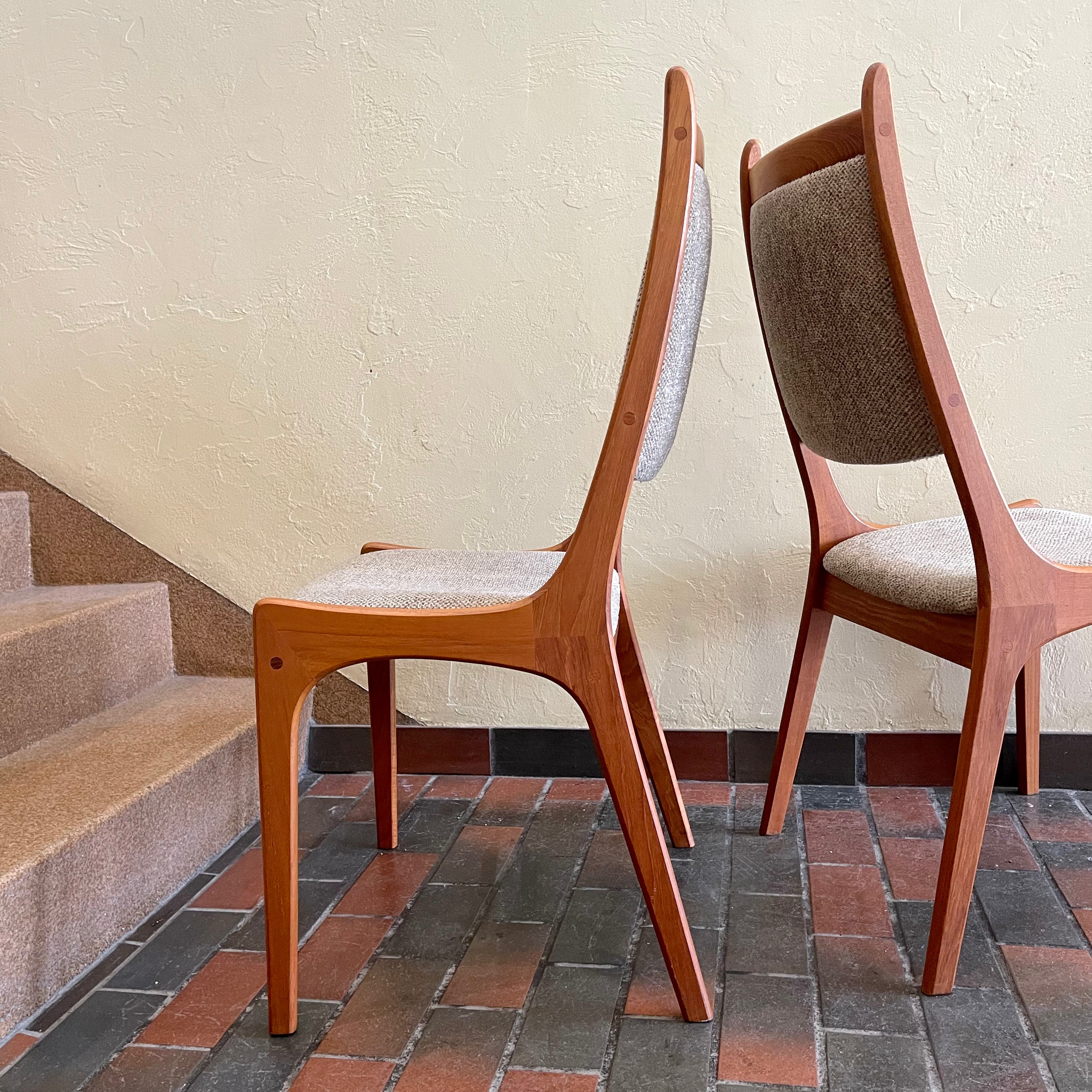  Mid-Century Teak Dining Chairs by R. Huber & Co Mr. Mansfield Vintage