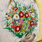 “The Last Bouquet” A painting by Margaret Keane - Mr. Mansfield Vintage