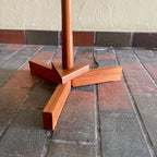 Solid Teak Floor Lamp Mr. Mansfield Vintage