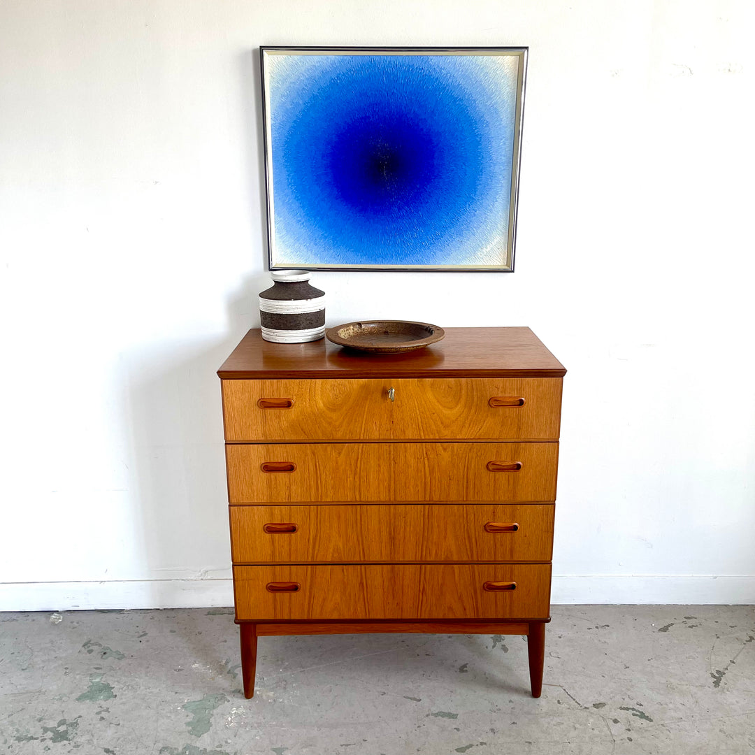 Vintage Four Drawer Teak Dresser