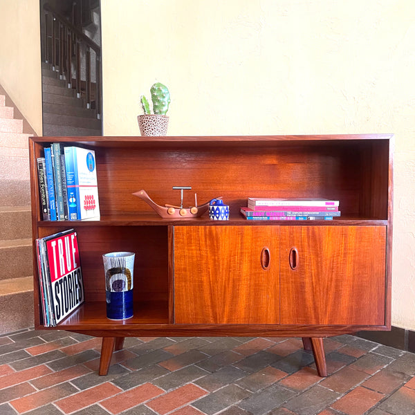 Afromosia Wood/Teak Shelf/Bar Unit - Mr. Mansfield Vintage
