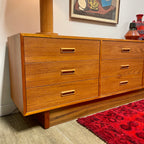 Teak 9 Drawer Dresser Mr. Mansfield Vintage