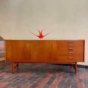 Vintage Scandinavian Teak Credenza / Sideboard Mr. Mansfield Vintage