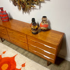 Danish 9 Drawer Teak Dresser Mr. Mansfield Vintage