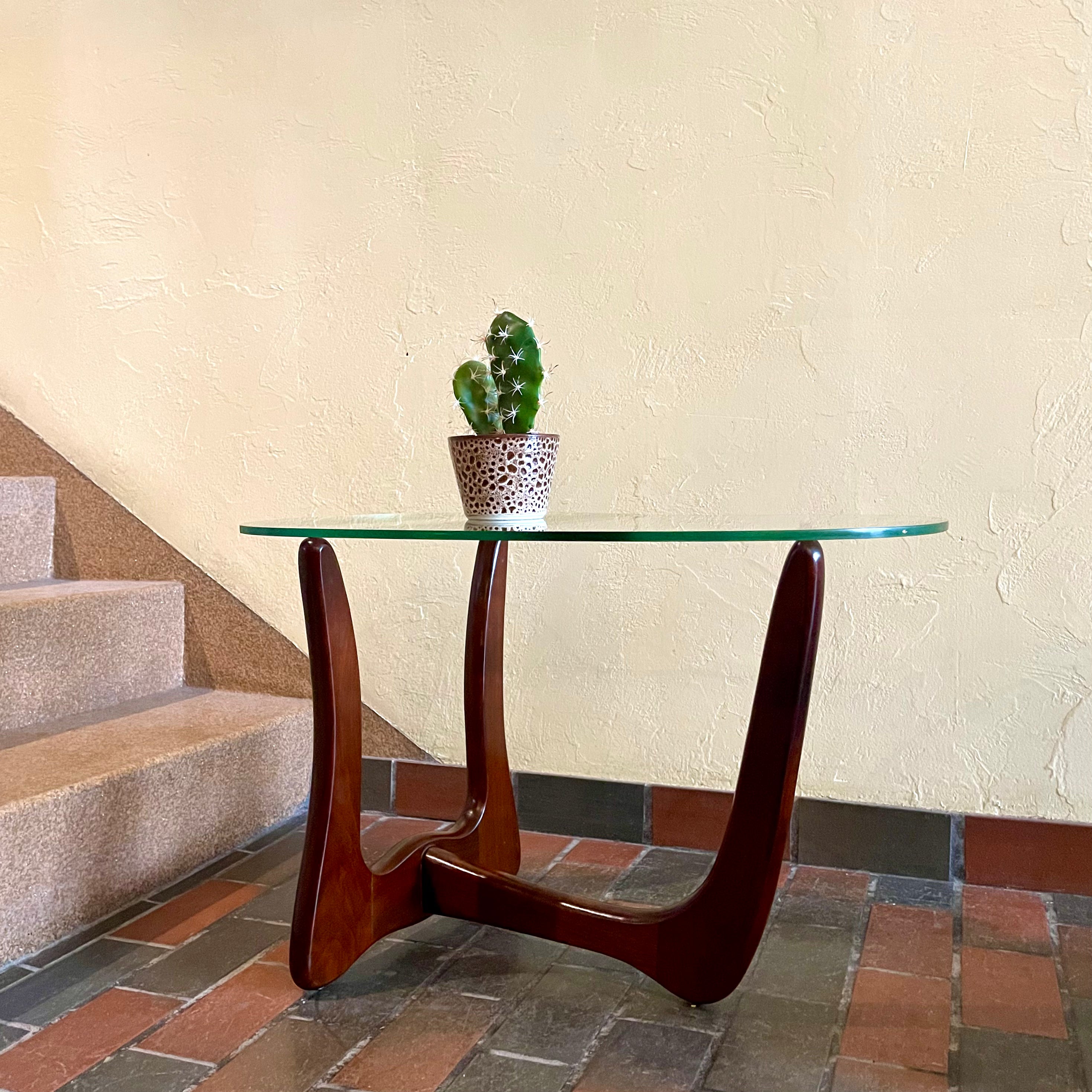 2  Kroehler Kidney Shape  Walnut Side Tables - Mr. Mansfield Vintage