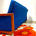 Load image into Gallery viewer, R. Huber Sofa + Original Royal Blue Upholstery + New Foam