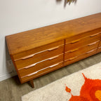 Danish 9 Drawer Teak Dresser Mr. Mansfield Vintage