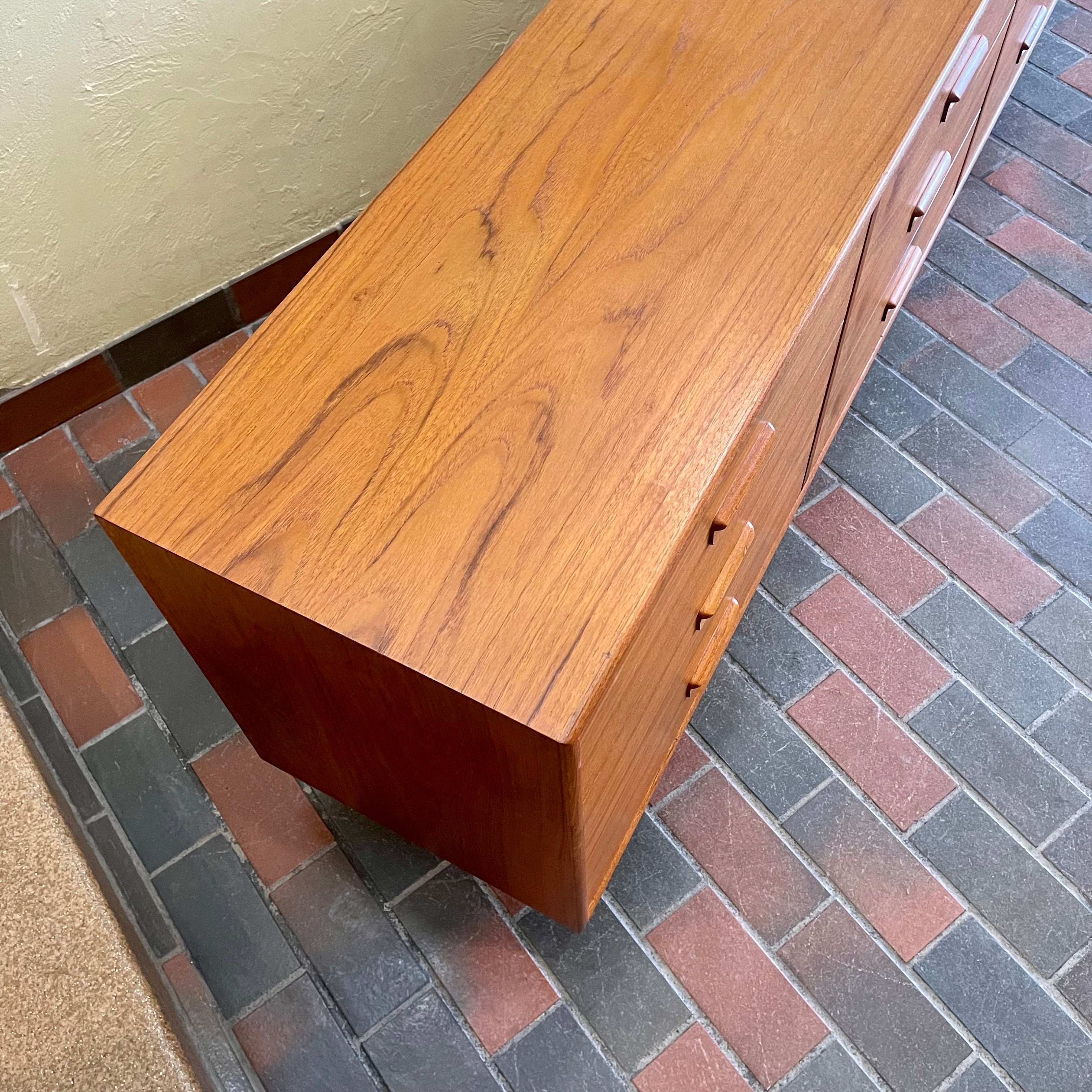 Vintage 9 Drawer Teak Dresser Mr. Mansfield Vintage