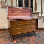 Vintage Walnut Cedar Chest