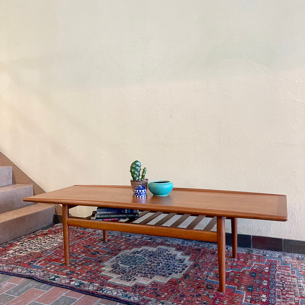 Grete Jalk Danish Teak Coffee Table - Mr. Mansfield Vintage