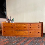 Midcentury Made in Canada Teak 9 Drawer Dresser Mansfield vintage
