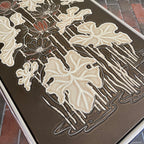 1970s Chrome and Floral Laminated Coffee Table
