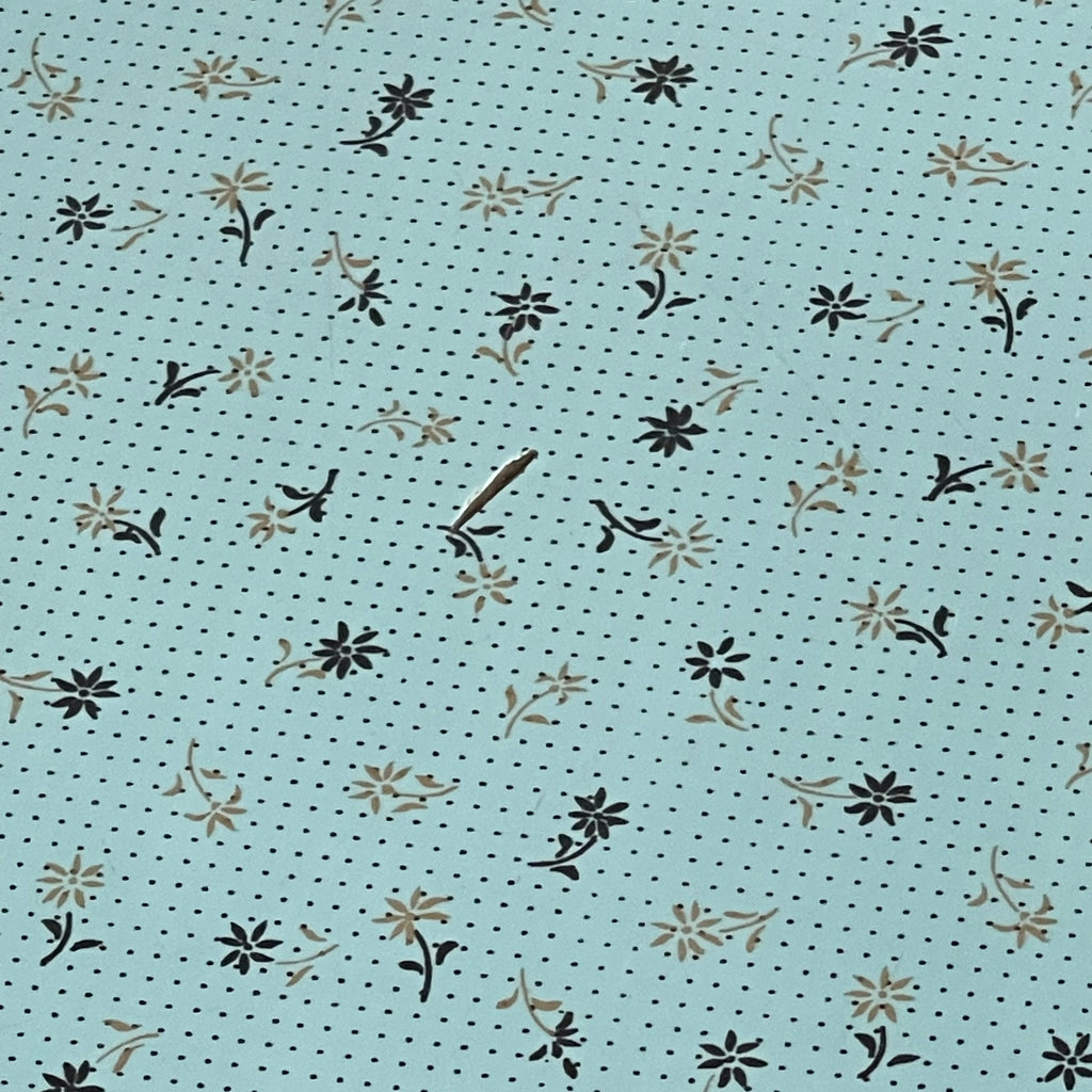 1950s Flower Pattern Turquoise Table + Chair Set - Mr. Mansfield Vintage