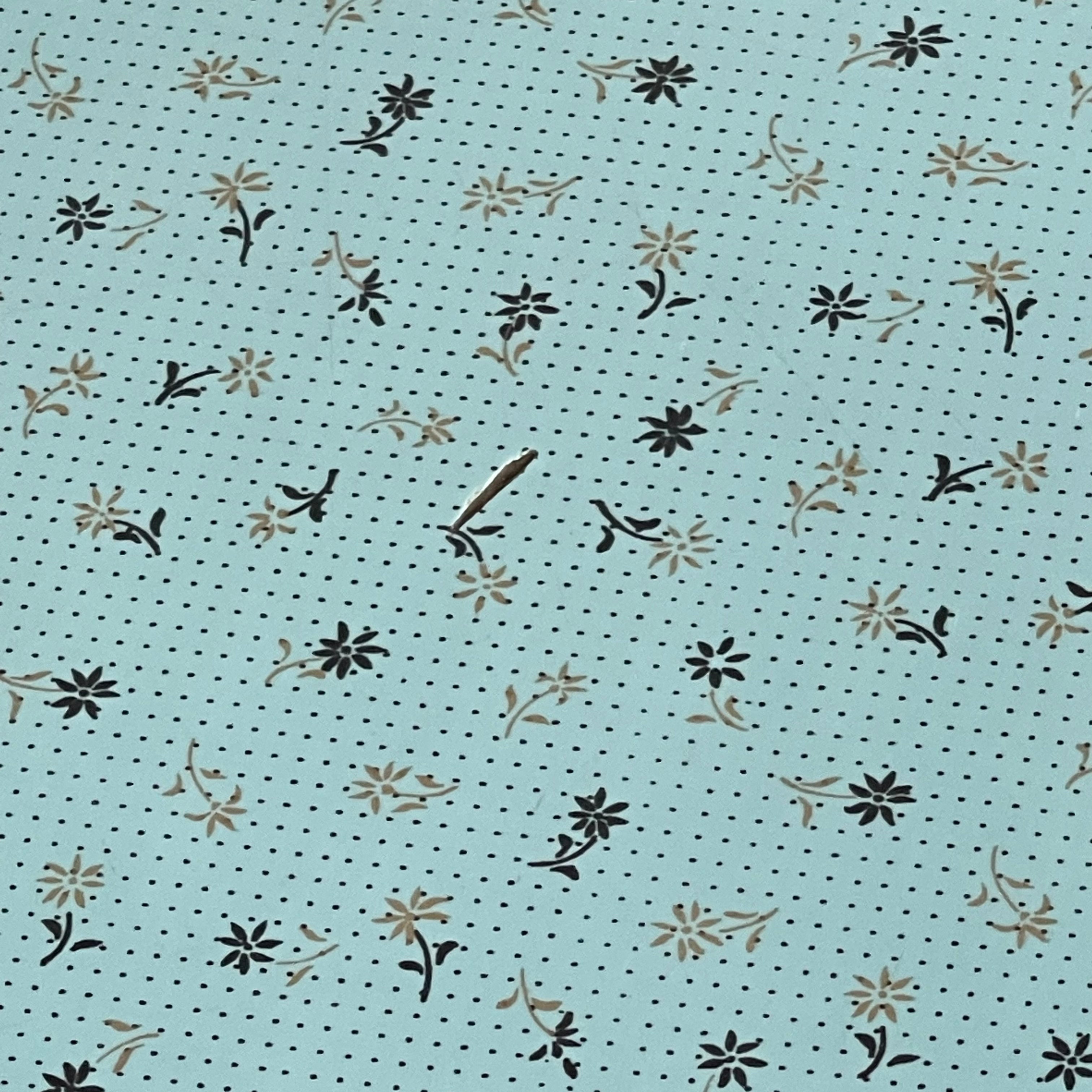 1950s Flower Pattern Turquoise Table + Chair Set - Mr. Mansfield Vintage