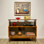 Load image into Gallery viewer, Vintage Fruitwood Display Cabinet