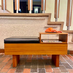 Load image into Gallery viewer, Teak Phone Bench Made in Canada
