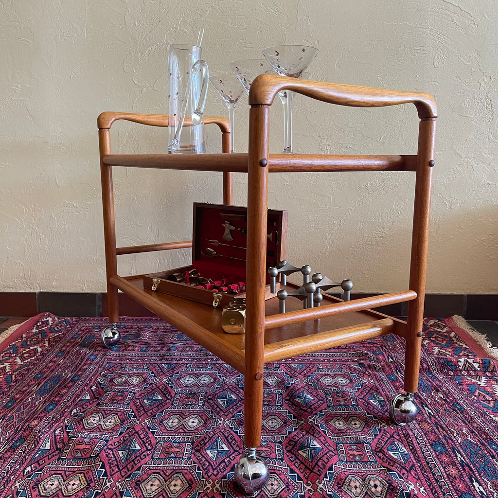 Teak Bar/Tea Cart - Mr. Mansfield Vintage