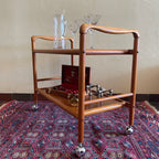 Teak Bar/Tea Cart - Mr. Mansfield Vintage