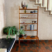 Unique Teak Book / Display Shelf Mr. Mansfield Vintage