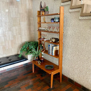Unique Teak Book / Display Shelf Mr. Mansfield Vintage